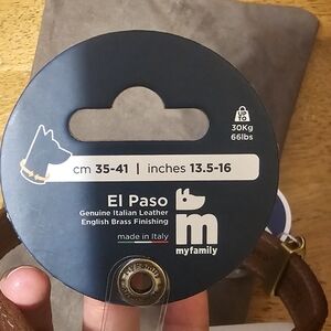 Genuine leather dog collar